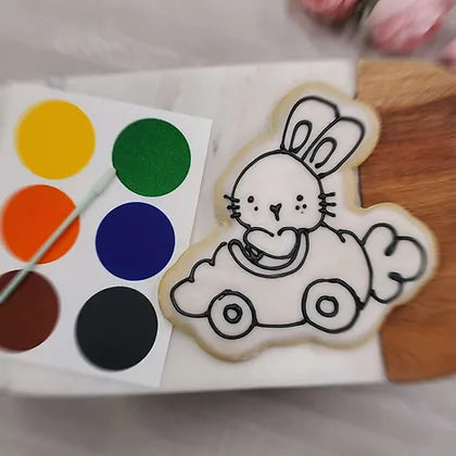 DIY Bunny in Carrot Car Cookie